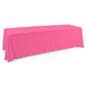 Polyester table cover with pink color 