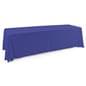 Polyester table cover with royal blue color 