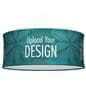 Circle hanging banners with push pin assembly 