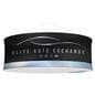 Circle hanging banners with aluminum frame 