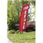 Outdoor FOR LEASE red message flag