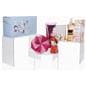 Recycled lucite risers with U-shaped design 