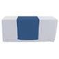 Dark blue table runner with machine washable design