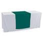 Green table runner made of polyester