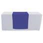 Blue table runner with machine washable design