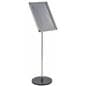 49.25"H 11 x 17 Silver Snap Frame Stand