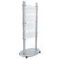 Clear adjustable acrylic floor brochure display stand