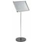 45.75" Tall 17 x 11 Silver Snap Frame Stand