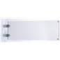 Sign Holder for Hallway w/ Silver Standoffs