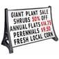 48 x 36 Tilt and Roll Sign Includes Letter Set
