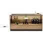 Wooden display showcase with 12 foot long powercord