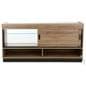 Wooden display showcase with locking display area