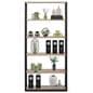 Rustic shelving unit with sturdy design