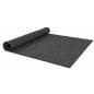 Portable rollable vinyl event flooring with thick padding strips