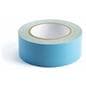 Portable rollable vinyl event flooring with double sided tape