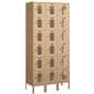 6 Tier Storage Locker with Tan Finish
