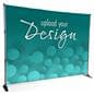 Step and repeat promo booth kit with adjustable frame