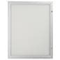 Locking poster frame in brushed silver finish