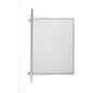 Locking poster frame with hinged door