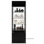 LED retail display tower with 3 recessed lights