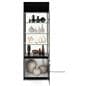LED retail display tower with hinged door