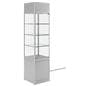 Light up retail tower in silver
