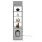Light up retail tower with hinged door and locks