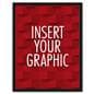 Black poster holder for custom graphics
