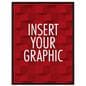 Black poster hanger for custom graphics