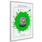 Silver swinging poster hanger for advertising