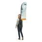 1-Sided Shark Fin Backpack Marketing Banner for BPBS1S