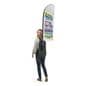 2-Sided Shark Fin Backpack Marketing Flag for BPBS2S