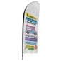 2-Sided Shark Fin Backpack Marketing Flag for BPBS2S