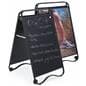 Black Chalkboard Display Fixture Sandwich Board