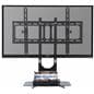 TV Wall Mount with Floating Glass Shelf for 32" - 55" Screens