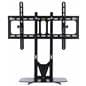VESA Compliant TV Wall Mount with Floating Glass Shelf