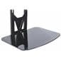 TV Wall Mount with Floating Glass Shelf for DVD Players