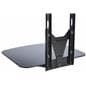 Adjustable TV Wall Mount with Floating Glass Shelf