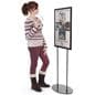 Metal Poster Stands For 22 X 28 Graphics (Black)