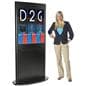 Double Sided Slatwall Lobby Display with Leaflet Holders