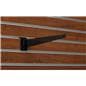 Metal slatwall 12" black shelf bracket