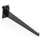Set of 2 slatwall 12" black shelf bracket