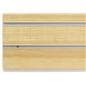 Close Up Edge of Large Maple Slot Wall Panel Board
