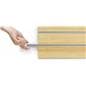 Hand Removing the Channel Insert of the Large Maple Slot Wall Panel Board
