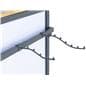 Waved waterfall hanger set for SM4HBB with set of 16 hooks per unit including eight 8 inch hools and eight 12 inch hooks