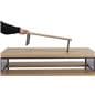 Tiered display table with wheels and optional top shelf riser