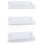 14 inch wide wall mounted acrylic shelves