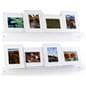 Dual purpose clear acrylic shelves with transparent design 