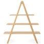 A-frame shelf with tiered design