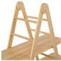 A-frame shelf serves with steel screws for durability
